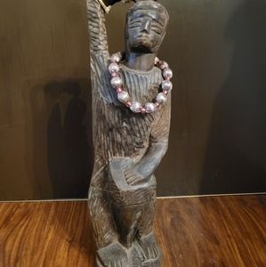 African Baule Figure From Côte d'Ivoire Tribal Hand Carved